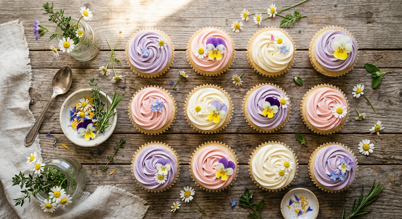 Guide Making Wildflower Cupcakes